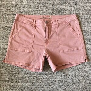 Seven7 Utility Shorts‎ Women's Size 16 Pink Casual Everyday Comfort